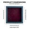 Rustic Blue Wood Shadow Box Frame with Acrylic Front - Dark Red Suede Backing, 30 Sizes